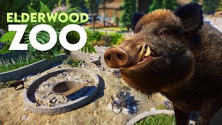 Building A Lodge &amp; Garden For Wild Boars In Planet Zoo | Elderwood Zoo