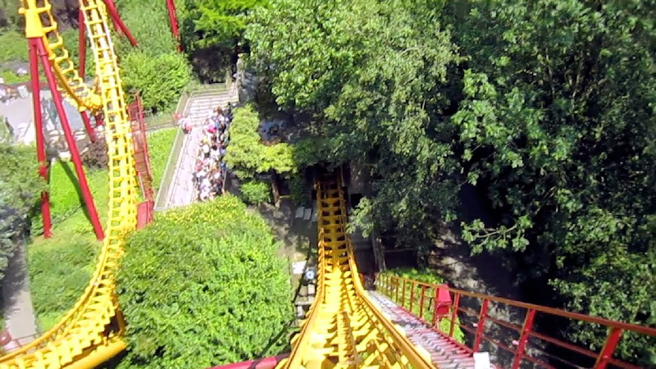 Boomerang front seat onride HD POV Bellewaerde YouTube