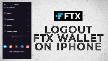 How to Logout FTX Wallet on iPhone 2022?