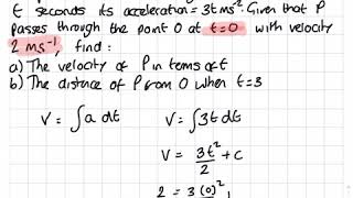 Unit 2 Kinematics: Non Constant Acceleration Part 4