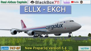 P3DV5.4 - PMDG 747-8F | Luxemburg/ELLX to Copenhagen/EKCH | VATSIM