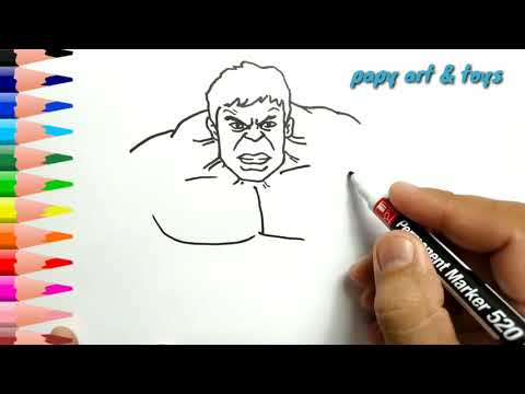 Video: Cara Menggambar Hulk