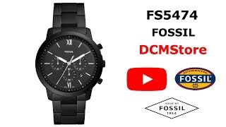 FS5474 Fossil Neutra Chronograph Black Stainless ...... DCMStore