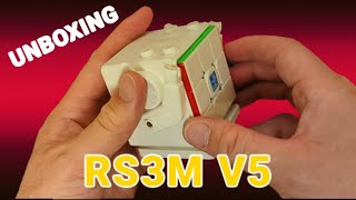 MoYu RS3M V5 3x3 Maglev Magnetic Ball Core UV and Robot Cube Stand #unboxing #speedcube #setup