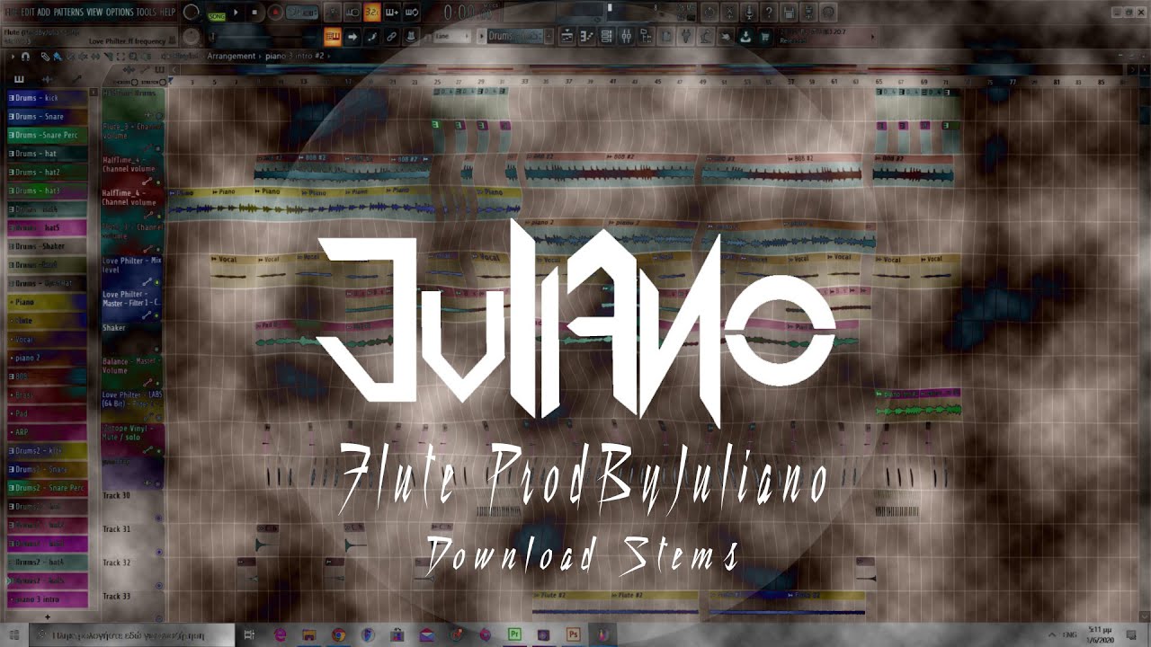FL Studio 20 - Project "Flute (ProdByJuliano)" | Mix & Master | | Greek  Tutorial | - YouTube