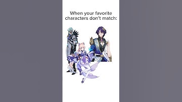 When your favorite characters don’t match: #genshinimpact #hsr #crk #jjk