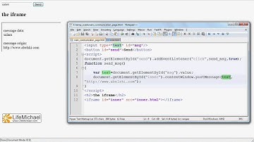 HTML 5 Communication Between Windows