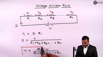 What is Voltage Division Rule (VDR) - DC Circuits - Basic Electrical Engineering