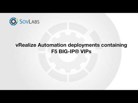 F5 BIG-IP® Module for VMware's vRealize Automation