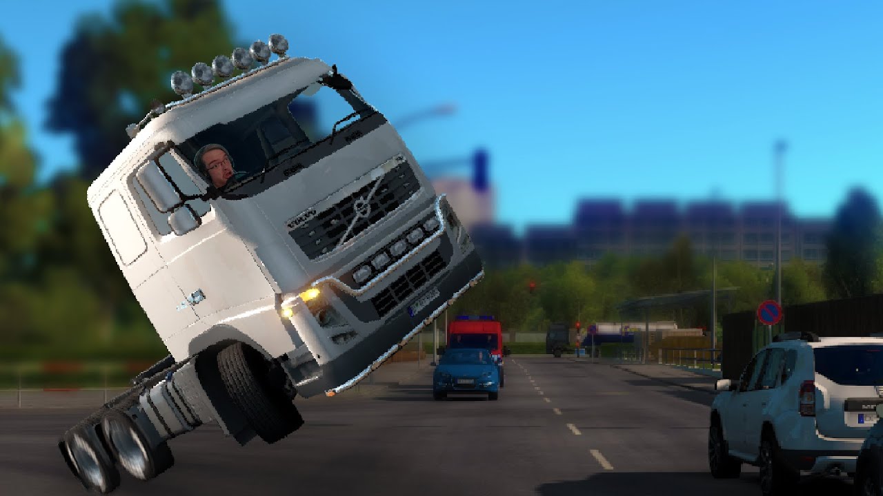When making ONLY right turns violates the laws of physics - Euro Truck Simulator 2