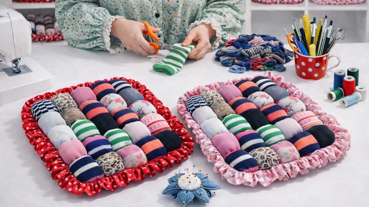 Amazing! I Turned Old Socks into Puffy Cushions Everyone Loved