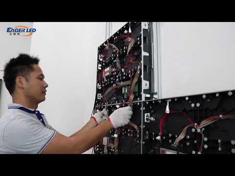 How to Install EagerLED 640x480mm Die-cast Magnetic Front Service LED Display on the Wall