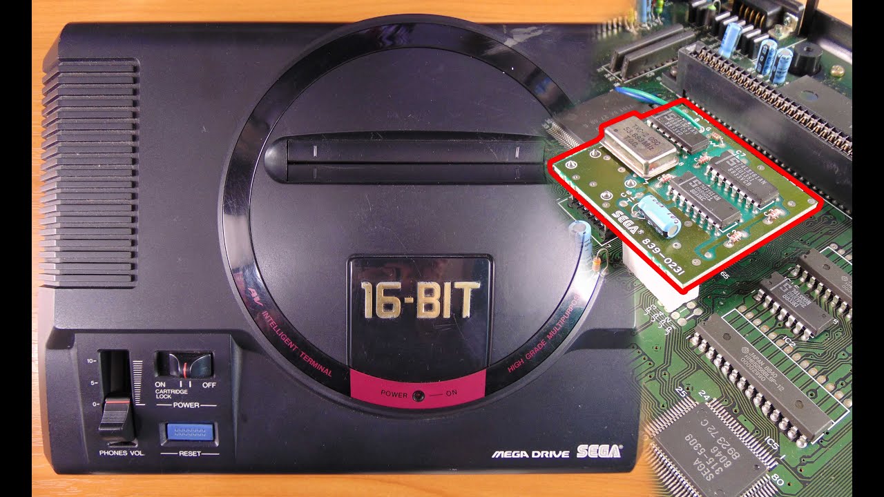 Странная плата на Sega Mega Drive 1 VA0 - YouTube