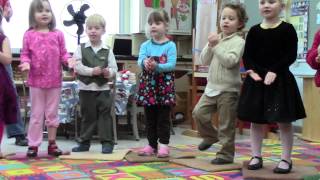 Ava preschool Christmas program Welcome Song