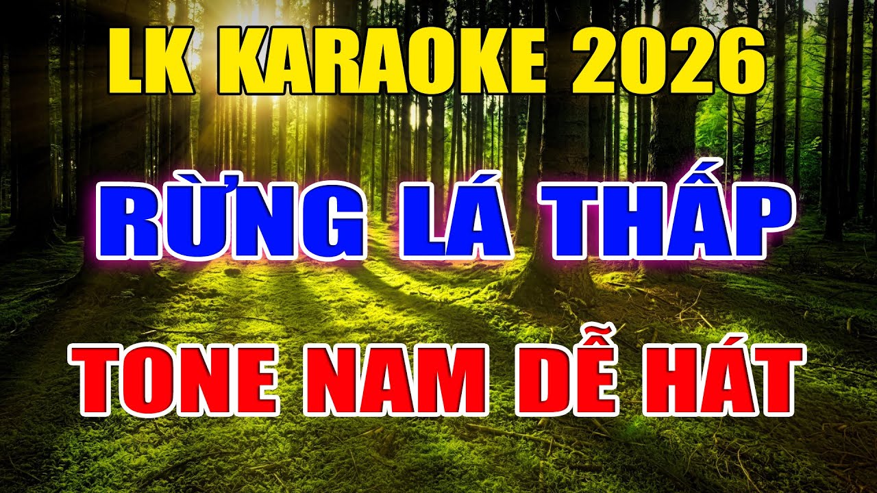 Liên Khúc Bolero Tone Nam Dễ Hát Karaoke Rừng Lá Thấp Karaoke Đức Duy - Beat 2026