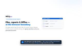 From WinForms to the Web - Module 6: Files, Reports & Browser Boundaries News