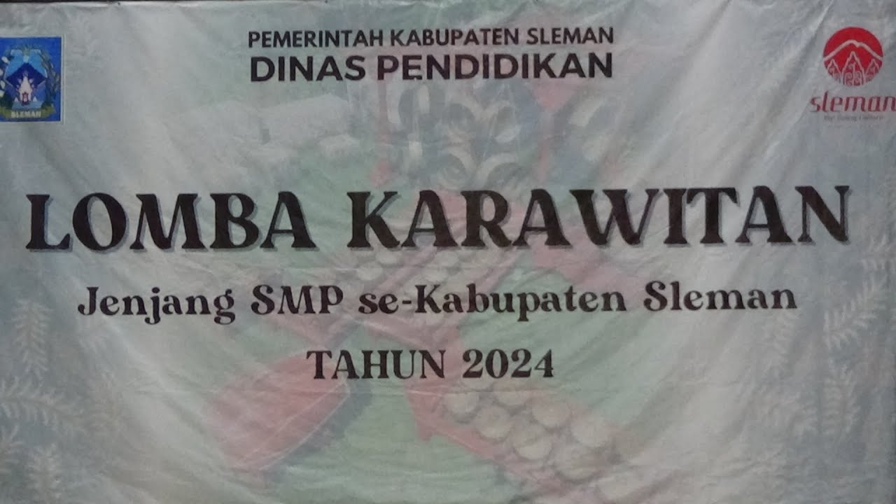 LOMBA KARAWITAN JENJANG SMP SE-KABUPATEN SLEMAN,RABU, 24 -10 -2024