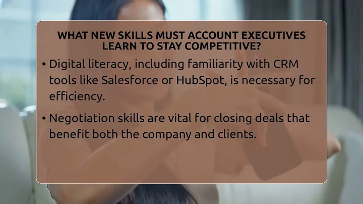 What New Skills Must Account Executives Learn To Stay Competitive? - Find Sales Jobs