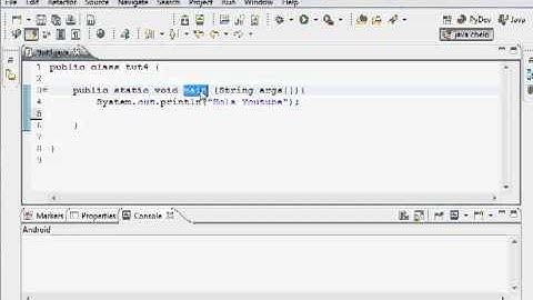 Tutorial Programacion Java 4  Primer Programa