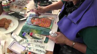 Owl Art Journal Fast Forward with Jessica Sporn