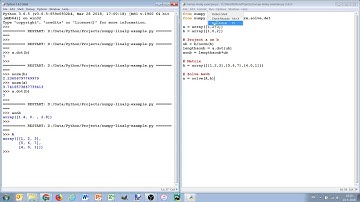 16 Numpy and linear algebra (AE1205 Python)
