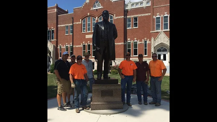 James Harlan Statue Installation