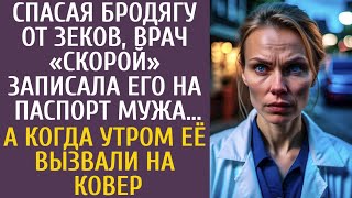 видео: Спасая бродягу от зеков, врач скорой записала его на паспорт мужа… А когда утром ее вызвали на ковер картинка: Спасая бродягу от зеков, врач скорой записала его на паспорт мужа… А когда утром ее вызвали на ковер