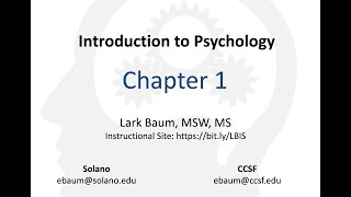 PSYC C1000 Chapter 1: Psychology as Science