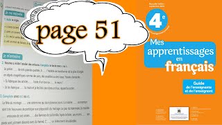 a et à   est et et page 51 mes apprentissages en français  4  page 51