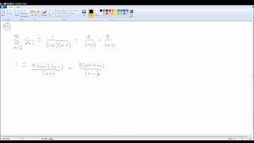 finding sum of convergent telescopic series part 1