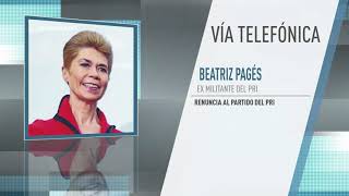 PRI se está convirtiendo en un sátelite complaciente de un régimen: Beatriz Pagés