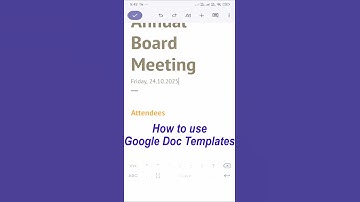 How to use Google Doc Templates | Google Docs app me template kaise use kare