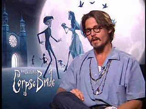 Johnny Depp in Corpse Bride Interview