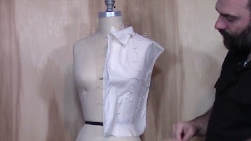 Draping the Princess Seam from Shoulder Bodice Front Only