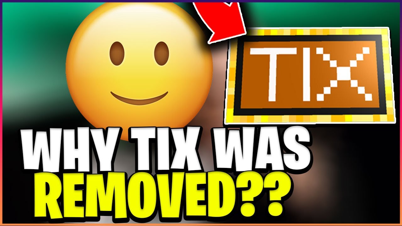 Why TIX Was REMOVED From Roblox SHOCKING TRUTH YouTube 