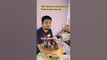 SSC SELECTION POST PHASE 12 FINAL RESULTOUT(ANSWER KEY )#ssccgl#ssc#sscchsl #sscmts#sscgd#shortsfeed