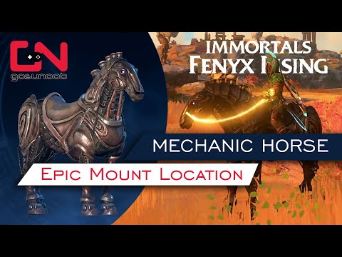 Immortals Fenyx Rising EPIC Mount Mechanic Horse Location Antikythera - Oceancookie Trophy