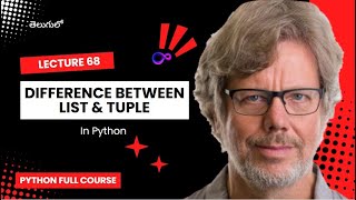 #Lecture68: Difference Between Lists and Tuples in Python | Clear Telugu Explanation | Try School