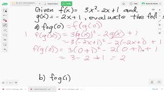 How to evaluate the composition of functions | Raise My Marks Math Exercises