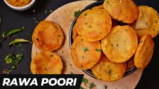 RAWA POORI :  Mallika Badrinath Recipes | Indian Style Dish