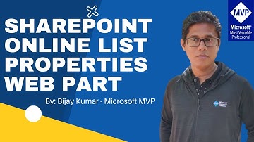 SharePoint Online List Properties Web Part