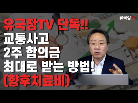   230 유국장TV 단독 교통사고 2주 합의금 최대로 받는방법 향후치료비