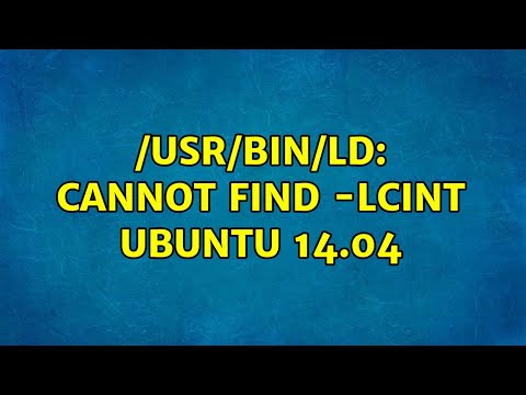 /usr/bin/ld: cannot find -lCint ubuntu 14.04