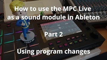 Use the MPC Live as a sound module in Ableton by using a program changes