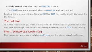 How to Make Your JSON Files Download Instead of Opening in a New Tab
