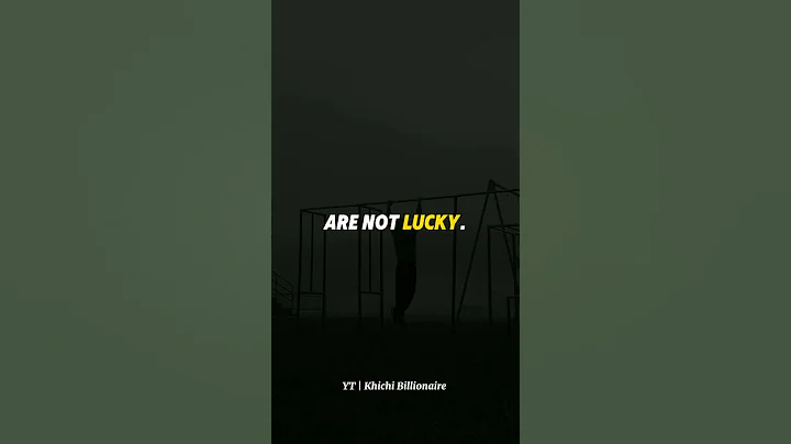 Successful People Are Not Lucky🔥 ~Whatsapp status #shorts #motivation #success