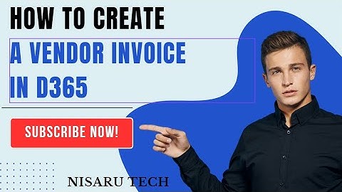 How to create a vendor invoice and  payment and void a #check  D365 FO - #D365 finance and operation