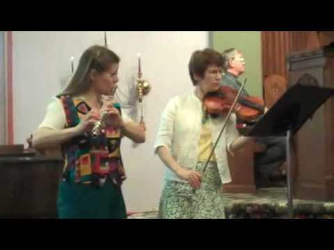 Anne Jensen & Judy Bixler flute/violin duet 6-14-09