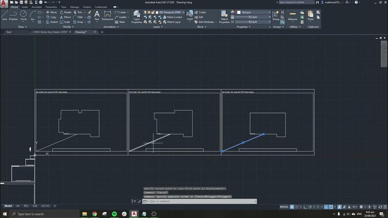 AutoCAD How to align floor plans YouTube