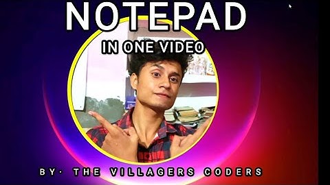 कंप्यूटर में नोटपैड कैसे चलाये | How to Use Notepad in Computer 2023 Learn Basic Computer in Hindi